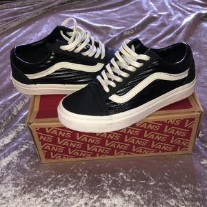 Vans Black Moto Leather